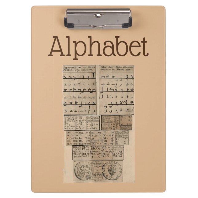 Alphabet Clipboard (Front)
