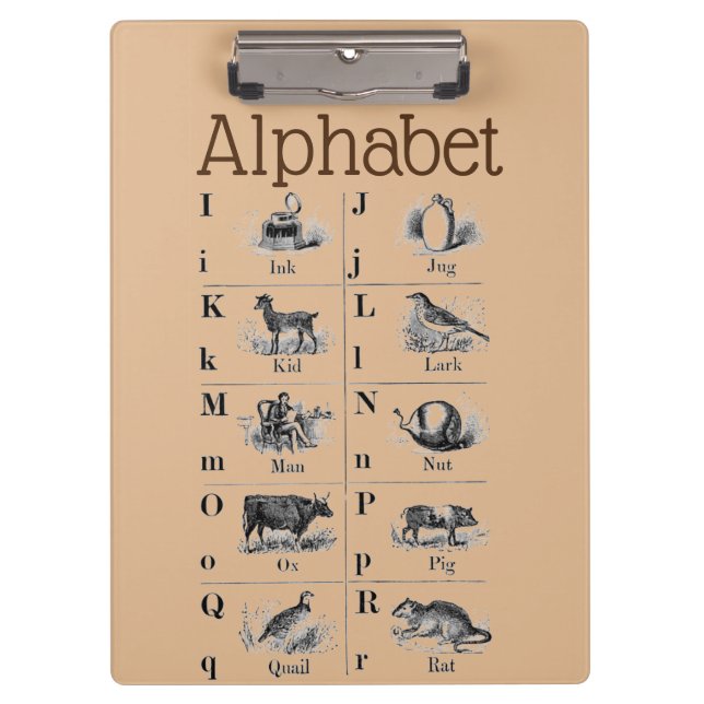 Alphabet Clipboard (Front)