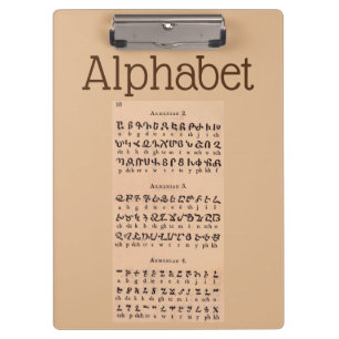 Alphabet Clipboard