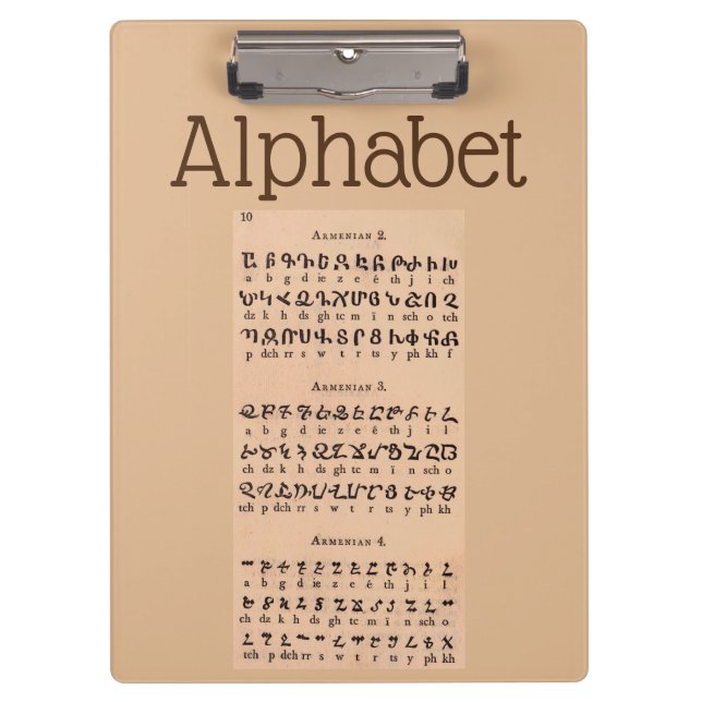 Alphabet Clipboard (Front)