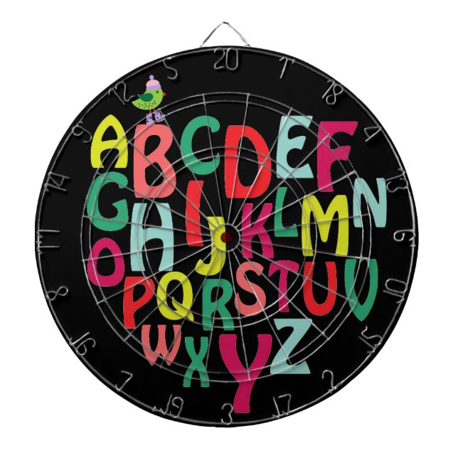 Alphabet Dart Board (Front)