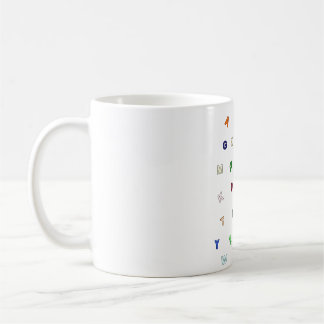 Alphabet design cup