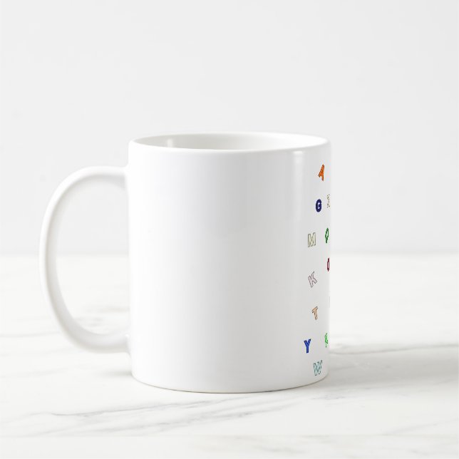 Alphabet design cup (Left)