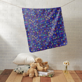 Alphabet design Fleece Blanket