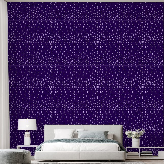 Alphabet Design Kid's Room Wallpaper (Bedroom)