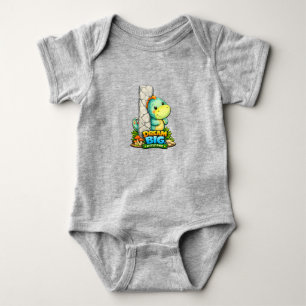 🦕✨ Alphabet Dino “I” Baby Jersey Bodysuit 👶💚