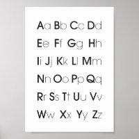 Alphabet Animal Poster A - Z Children Educational