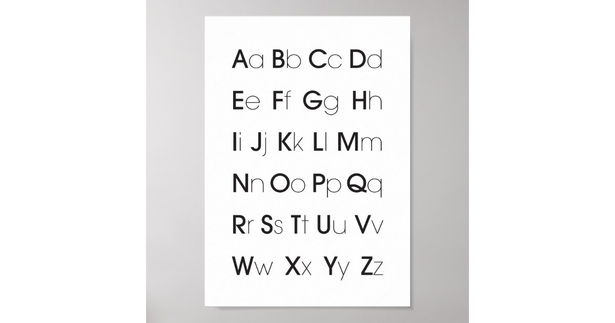 Alphabet Educational Poster