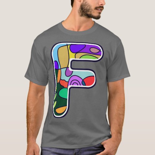 Alphabet F 5 T_Shirt
