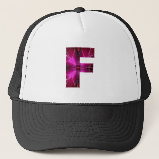 Alphabet  F FF FFF  :  Sparkle Theme Trucker Hat (Front)