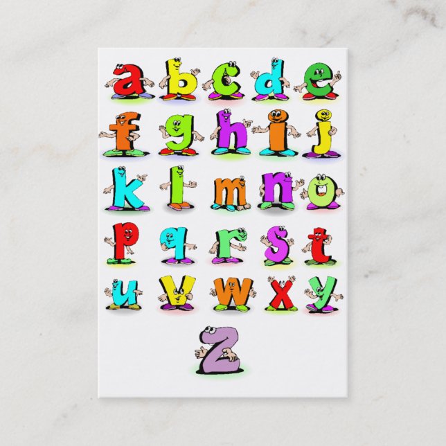 Alphabet Flash Cards (Front)