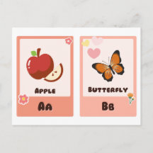 Alphabet Flashcards | ABC Educational Cards "A,B"