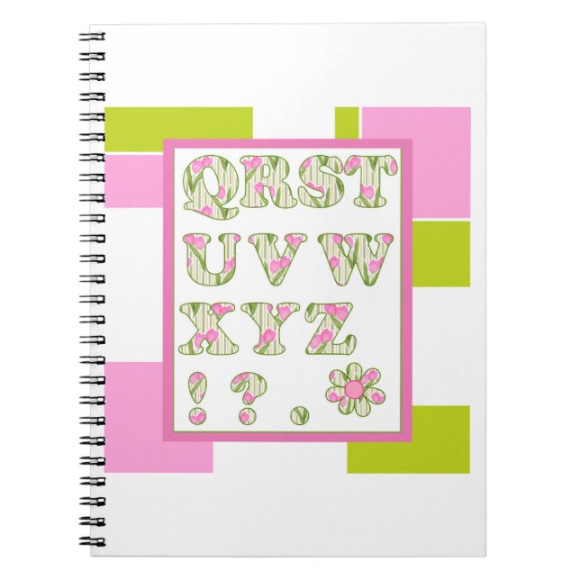 Alphabet for kids, learn the alphabet, ABC Notebook (Front)