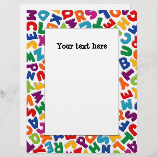Alphabet Frame (Front/Back)
