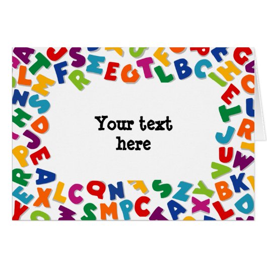 Alphabet Frame (Front Horizontal)