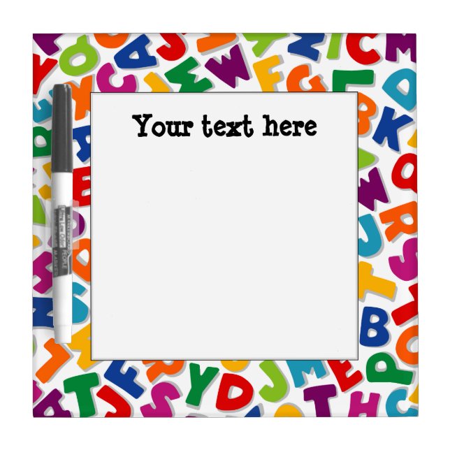 Alphabet Frame Dry-Erase Board (Front)