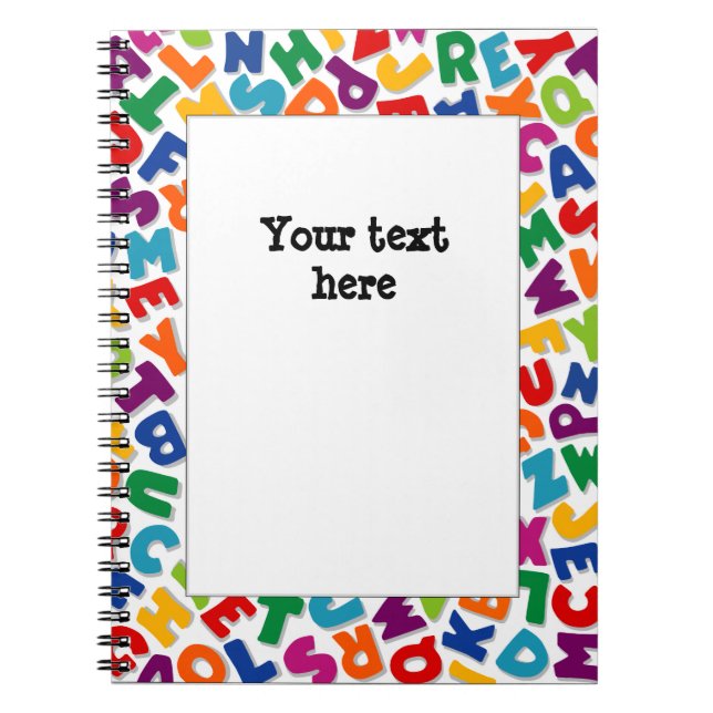 Alphabet Frame Notebook (Front)