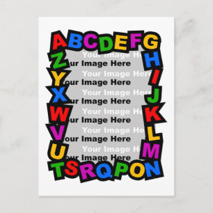 Alphabet Frame Postcard