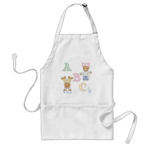 Alphabet Fun Teddy Bears Adult Apron