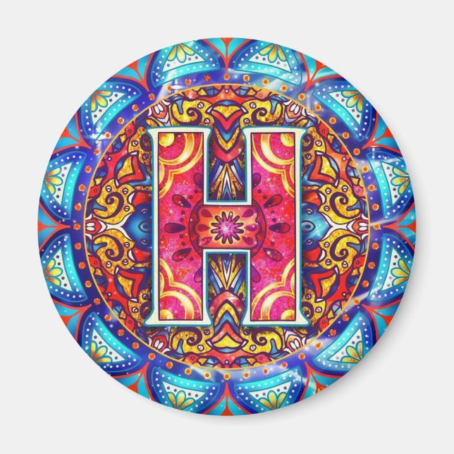 Alphabet H Magnet (Front)