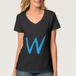 Alphabet Handwritten Letter W T-Shirt