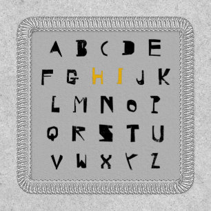 Alphabet Hi Back to School Introduction Patch