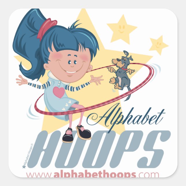 Alphabet Hoops: Stickers (Front)