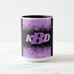 Alphabet Initials Purple & Black Coffee Mug<br><div class="desc">"Alphabet Initial"s Purple & Black Coffee Mug is one of a kind design. Check out a variety of other matching gift products in our MailBoxGreetingCards Zazzle Store front. All products sold separately. Have fun shopping and buying!</div>