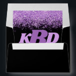 Alphabet Initials Purple & Black Envelopes<br><div class="desc">"Alphabet Initials" Purple & Black Envelopes are one of a kind design. Check out a variety of other matching gift products in our MailBoxGreetingCards Zazzle Store front. All products sold separately. Have fun shopping and buying!</div>