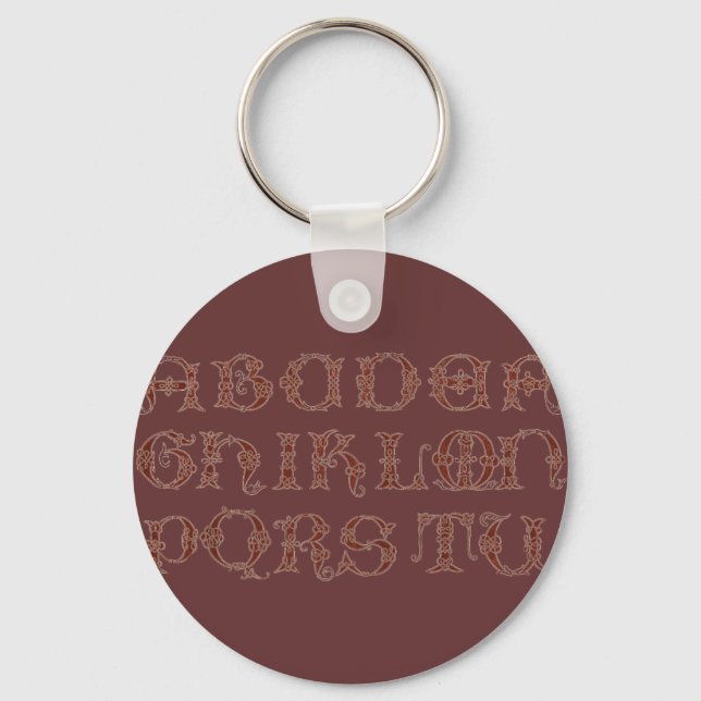 Alphabet Keychain (Front)