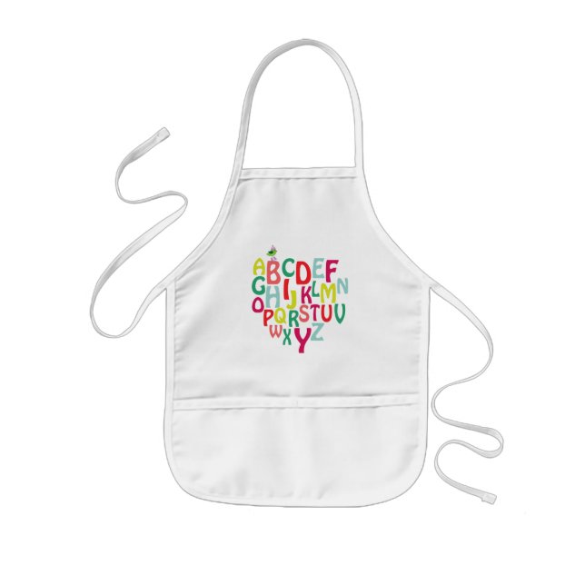 alphabet kids' apron (Front)