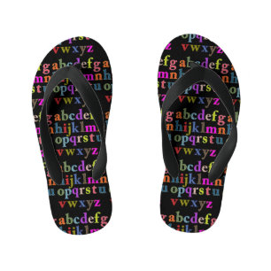 Alphabet Kid's Flip Flops