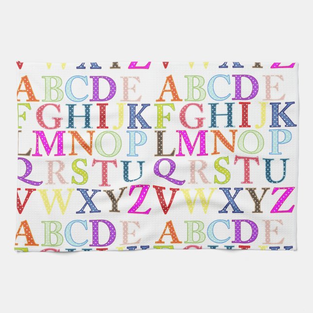 Alphabet Kitchen Towel (Horizontal)