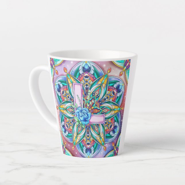 Alphabet L Latte Mug (Left Angle)