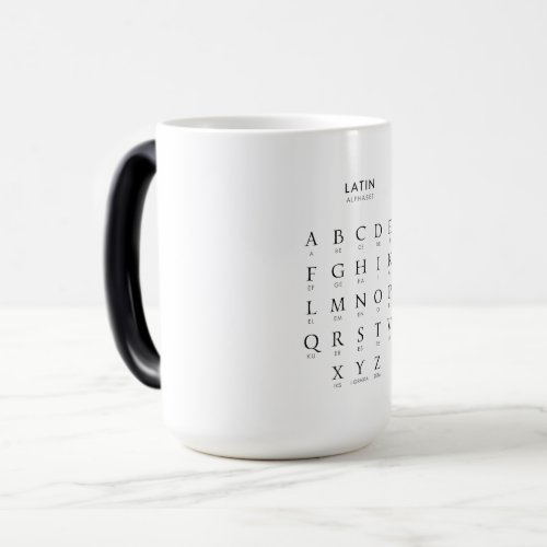 Alphabet Latin Language Magic Mug