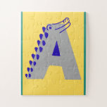 Alphabet Letter "A"  Jigsaw Puzzle<br><div class="desc">Introduce your little one to the alphabet in a playful and imaginative way with this vibrant "A is for Alligator" dinosaur-themed puzzle! Featuring the letter "A" creatively designed as a friendly dinosaur, this colorful jigsaw puzzle combines fun and learning, perfect for toddlers and preschoolers. Great for early childhood development, this...</div>