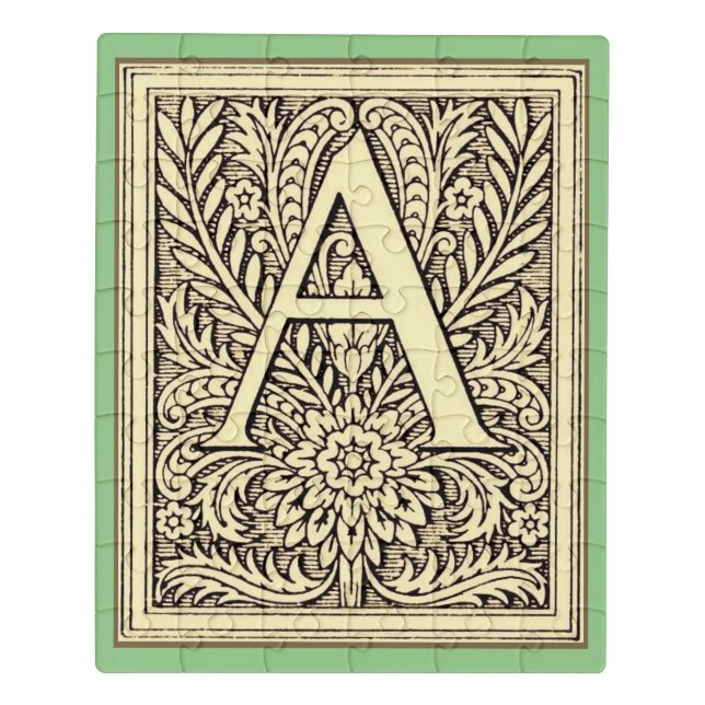 Alphabet Letter A Jigsaw Puzzle (Puzzle Vertical)