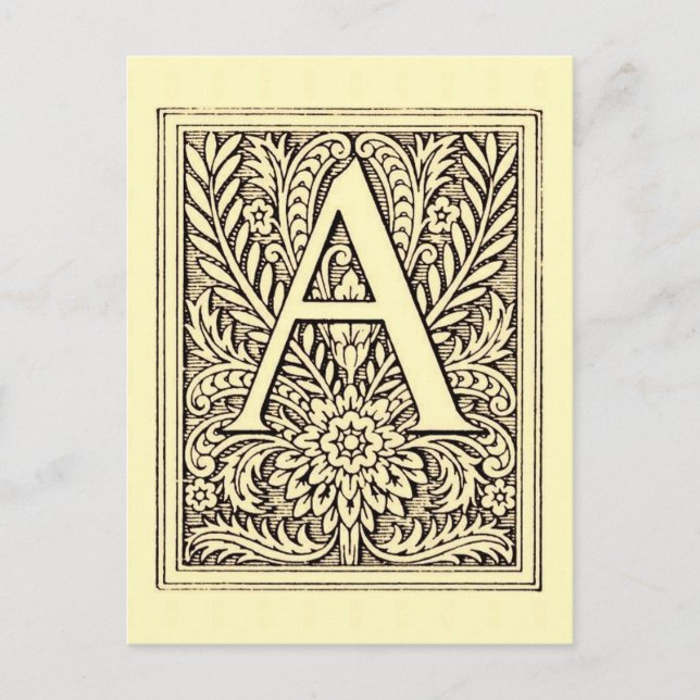Alphabet Letter A Postcard (Front)