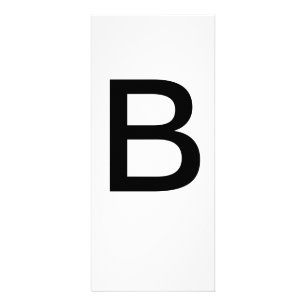 Alphabet Letter B Learning Education Card