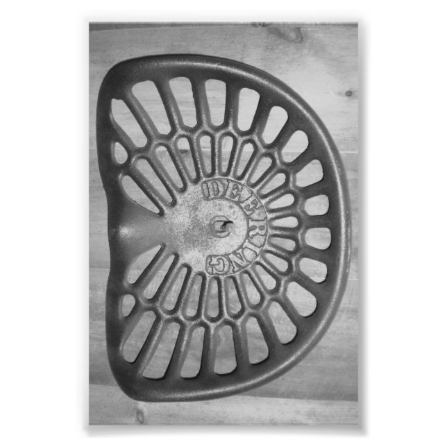 Alphabet Letter D9 Black and White 4x6 Photo Print (Front)