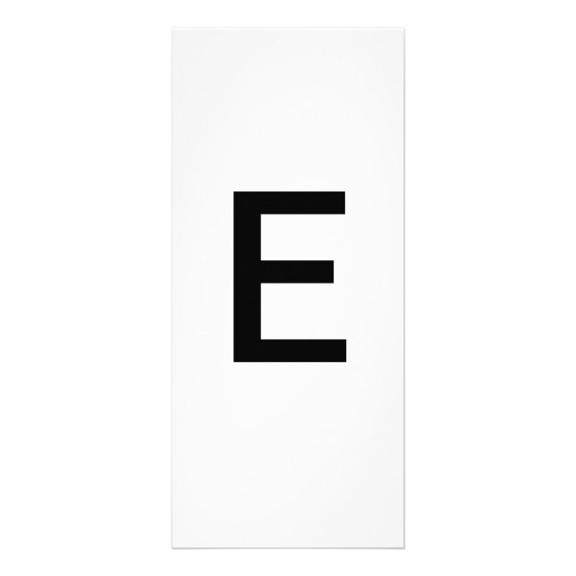 Alphabet Letter E Learning Education Card (Front)