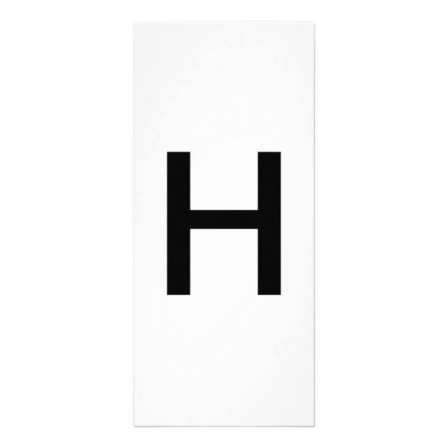 Alphabet Letter H Learning Education Card (Front)
