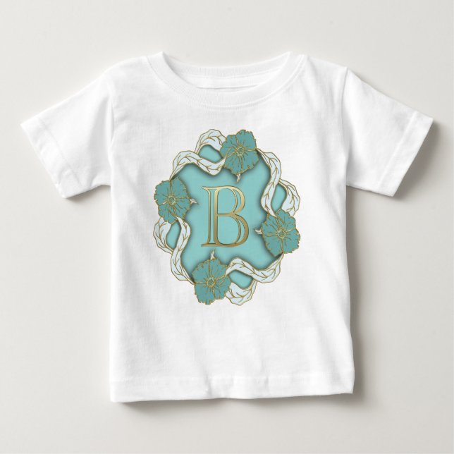 Alphabet Letter Initial Baby T-Shirt (Front)
