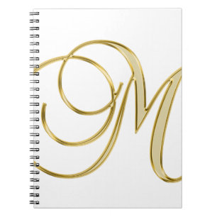 Alphabet letter initial background notebook