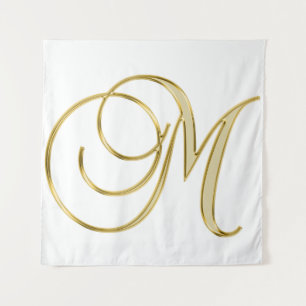 Alphabet letter initial background tapestry