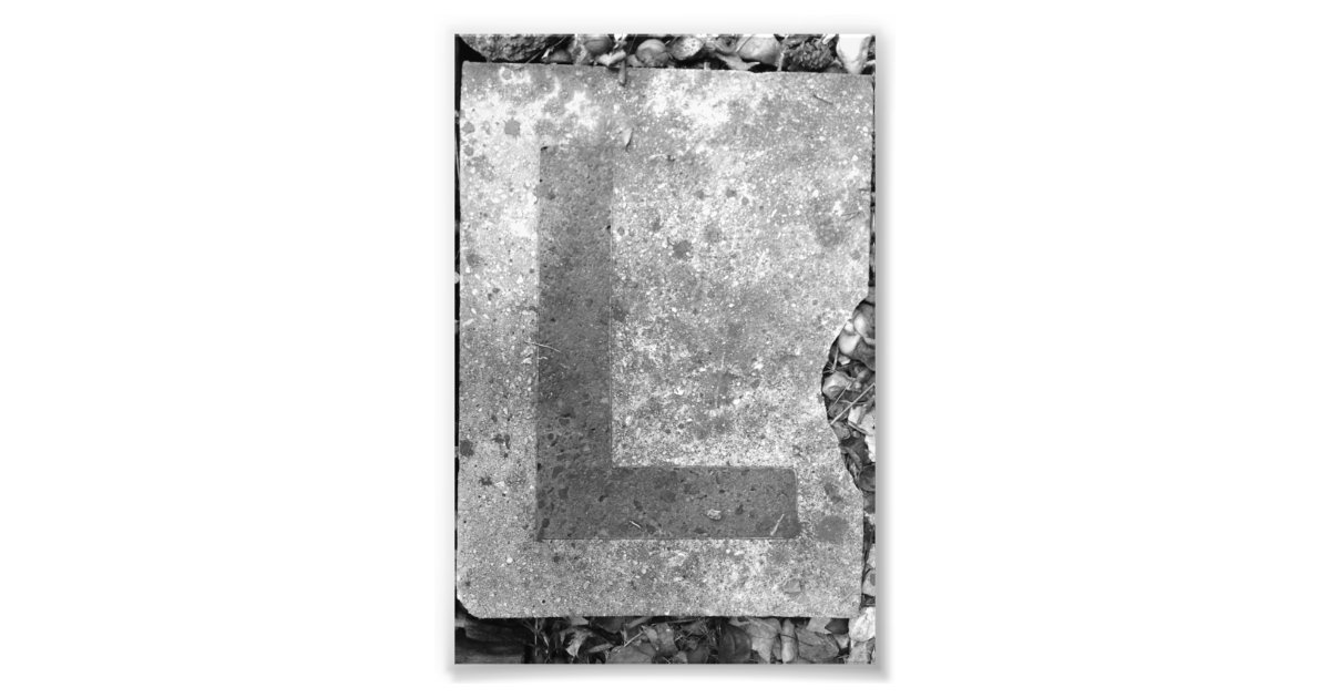 Alphabet Letter L Photography Black White Photo Print Zazzle Alphabet Letter L Photography Black White Photo Print Zazzle