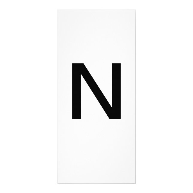 Alphabet Letter N Learning Education Card (Front)