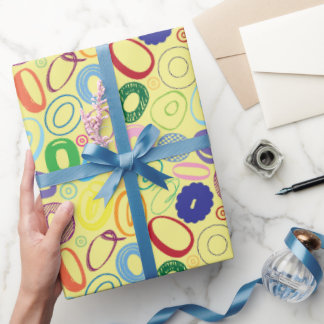 Alphabet Letter O Wrapping Paper - Yellow