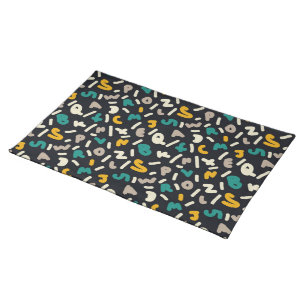 Alphabet Letter Pattern Cloth Placemat
