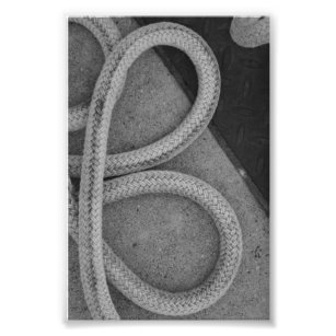 Alphabet Letter Photography B12 Black & White 4x6 Photo Print